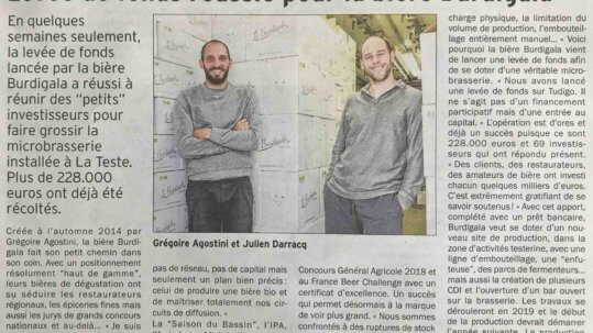 Depeche du Bassin levée de fond Octobre 2018 Depeche du Bassin levée de fond Octobre 2018